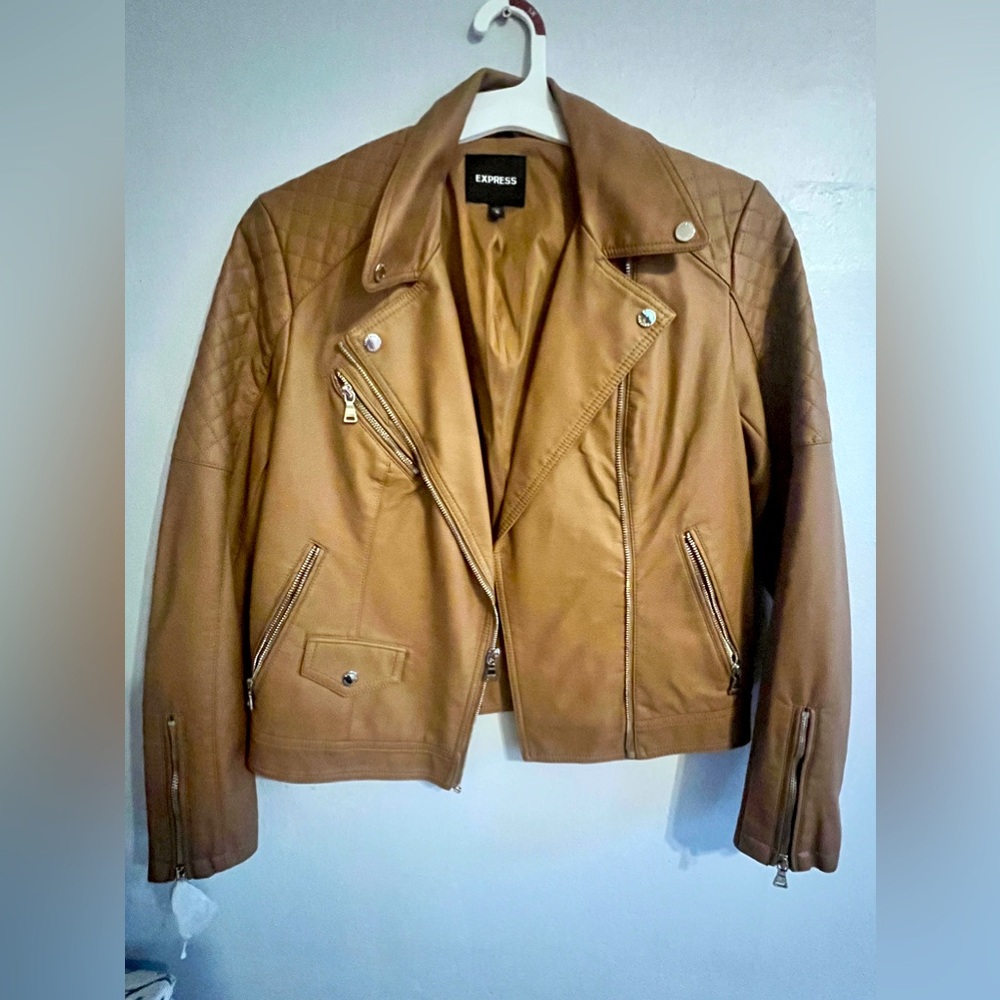 Brand New Express Moto faux leather jacket size M